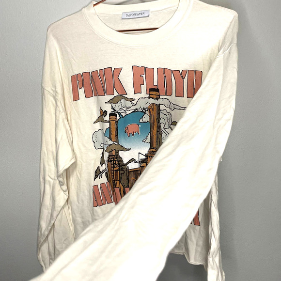 Daydreamer PINK FLOYD ANIMALS TOUR '77 LONG SLEEVE CROP TEE Size Medium - Picture 6 of 10